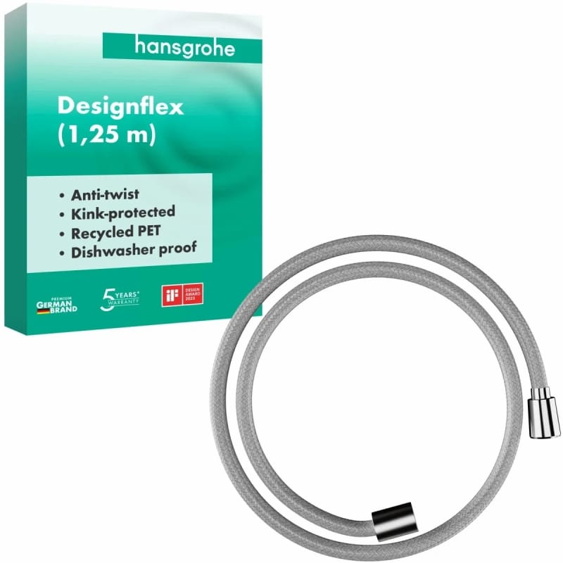 Шланг для душу Hansgrohe Designflex 1.25 м Chrome Hansgrohe (28220000) Шланг для душу Hansgrohe Designflex 1.25 м Chrome Hansgrohe (28220000)