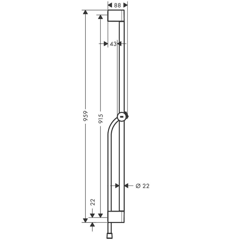 Душова штанга Hansgrohe Pulsify S 90 см зі шлангом 160 см Matt Black Hansgrohe (24401670) Душова штанга Hansgrohe Pulsify S 90 см зі шлангом 160 см Matt Black Hansgrohe (24401670)