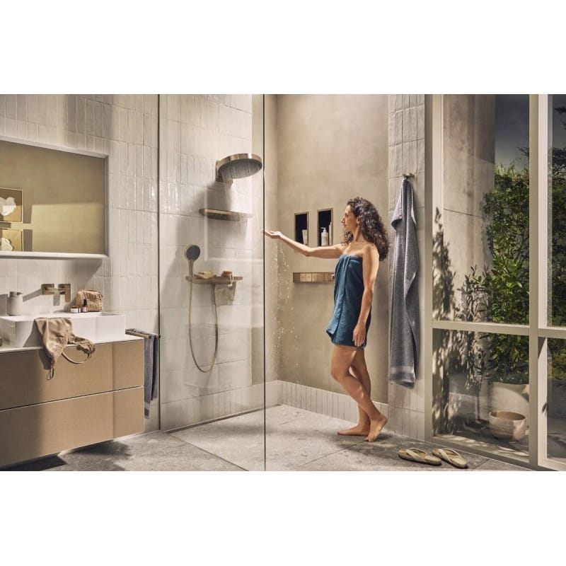 Шлангове підключення Hansgrohe Porter 500 Rainfinity з поличкою L Brushed Bronze Hansgrohe (26843140) Шлангове підключення Hansgrohe Porter 500 Rainfinity з поличкою L Brushed Bronze Hansgrohe (26843140)