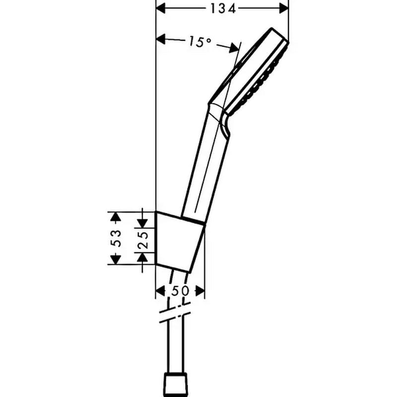 Душевой набор Hansgrohe Crometta 100 1Jet 125 White/Chrome Hansgrohe (26690400)