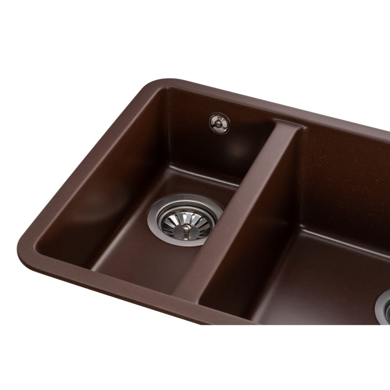 Мойка Under top DOUBLE marron (705*445mm.) гранит GRANADO