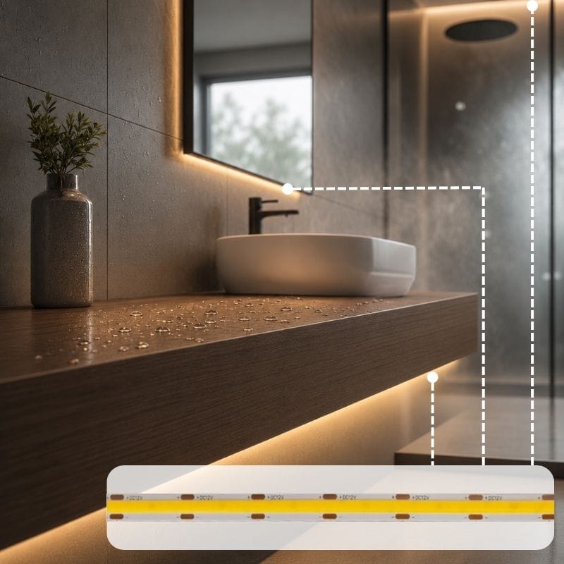 LED-лента COB, 480 LEDs / m, 10W, 12V, IP65, дневной свет, 4000К LED-лента COB, 480 LEDs / m, 10W, 12V, IP65, дневной свет, 4000К