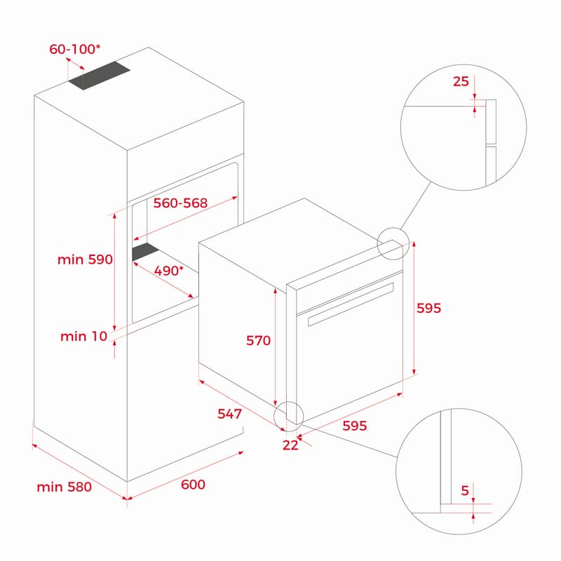 Духова шафа - пароварка HLB 8550 SC TEKA (111200001) Духова шафа - пароварка HLB 8550 SC TEKA (111200001)