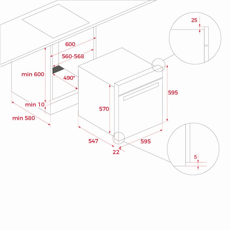 Духова шафа - пароварка HLB 8550 SC TEKA (111200001) Духова шафа - пароварка HLB 8550 SC TEKA (111200001)
