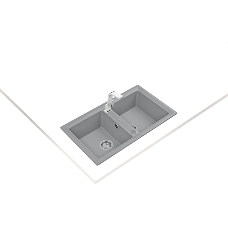 Мойка STONE 90 B-TG 2B Tegranit серый металлик Teka (115260007) Мойка STONE 90 B-TG 2B Tegranit серый металлик Teka (115260007)