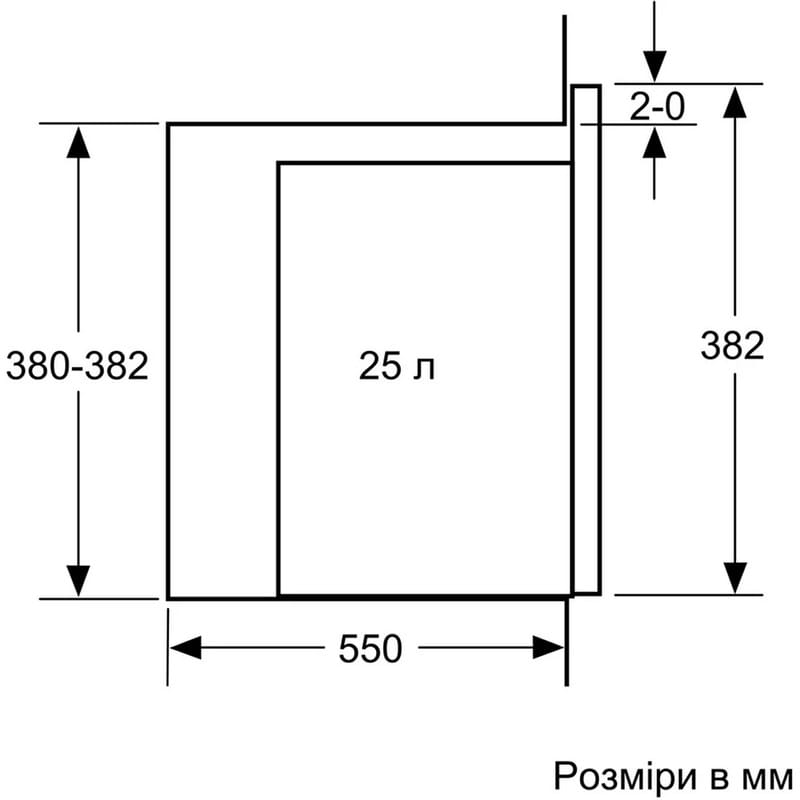 Вбудована микрохвильова піч BEL554MB2 Bosch Вбудована микрохвильова піч BEL554MB2 Bosch