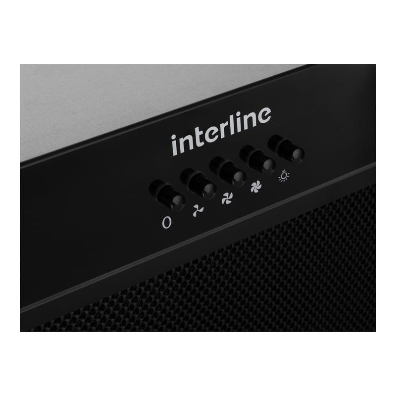 Вытяжка встраиваемая LINE S BL A/60 GL/PB черное стекло INTERLINE Вытяжка встраиваемая LINE S BL A/60 GL/PB черное стекло INTERLINE