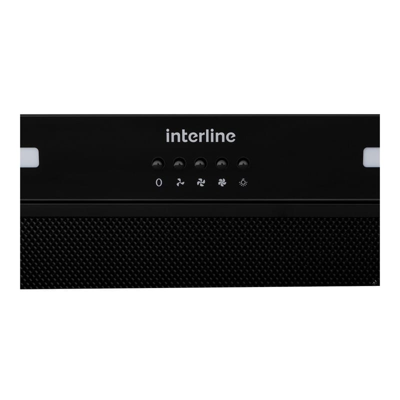 Вытяжка встраиваемая LINE S BL A/60 GL/PB черное стекло INTERLINE Вытяжка встраиваемая LINE S BL A/60 GL/PB черное стекло INTERLINE