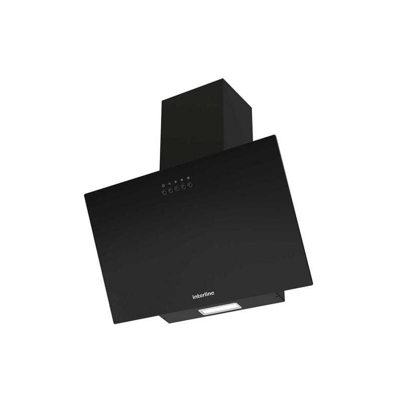 Витяжка похила TEFFI SLIM BL A/60/GL/PB чорне скло INTERLINE Витяжка похила TEFFI SLIM BL A/60/GL/PB чорне скло INTERLINE