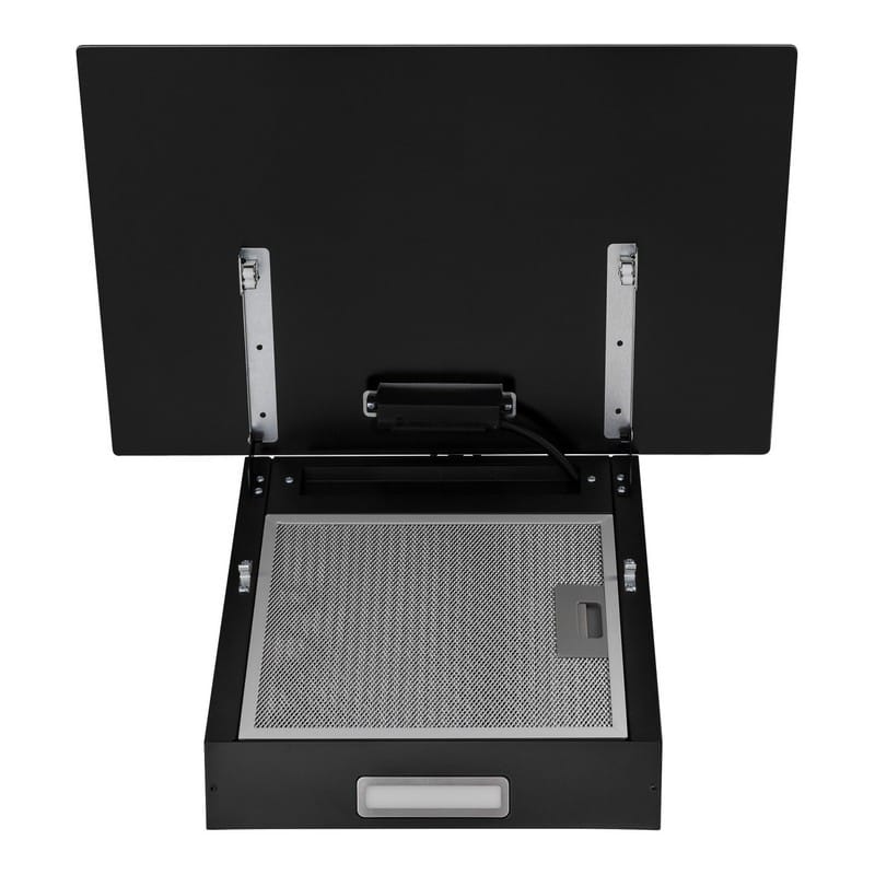 Витяжка похила TEFFI SLIM BL A/60/GL/PB чорне скло INTERLINE Витяжка похила TEFFI SLIM BL A/60/GL/PB чорне скло INTERLINE