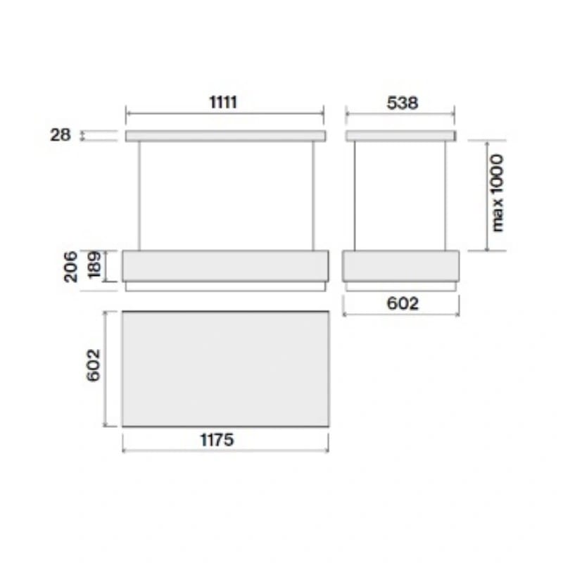 Витяжка острівна LEVANTE Circle.Tech IS.120 600 (CLVI20.E0P7#ZZZ7461F) Falmec