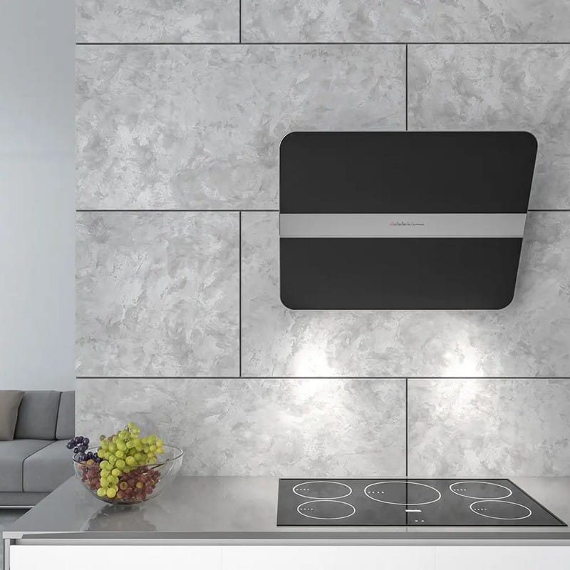 Витяжка пристінна FLIPPER 85 NRS BLACK SATIN GLASS 800 (CFPN85.E2P2#ZZZQ490F) Falmec