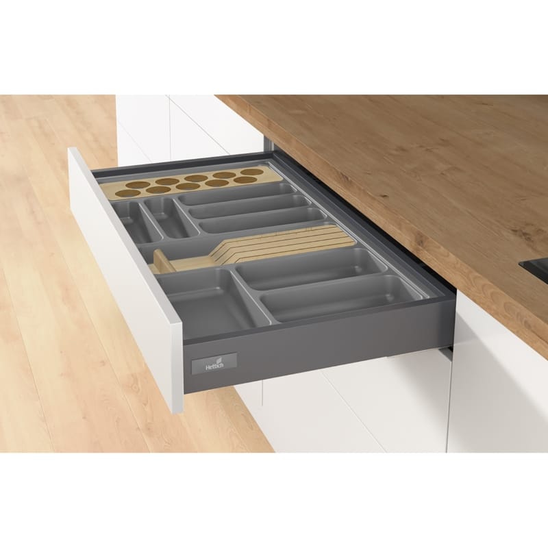 Организация OrgaTray 440, пластик, W=701-800 мм L=441-520 мм, антрацит (9195001) Hettich