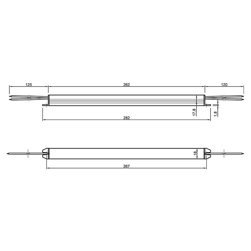 Блок живлення UltraSLIM, 24-36-IP20-2Y, метал. корпус