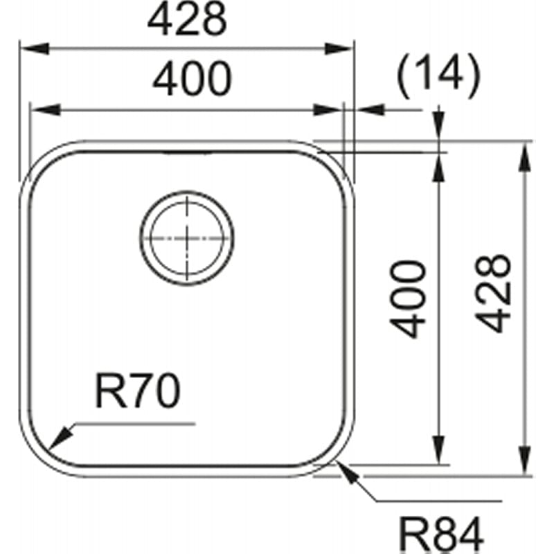 Мийка нерж. SRX 110-40 (МПС) Franke (122.0739.591) Мийка нерж. SRX 110-40 (МПС) Franke (122.0739.591)