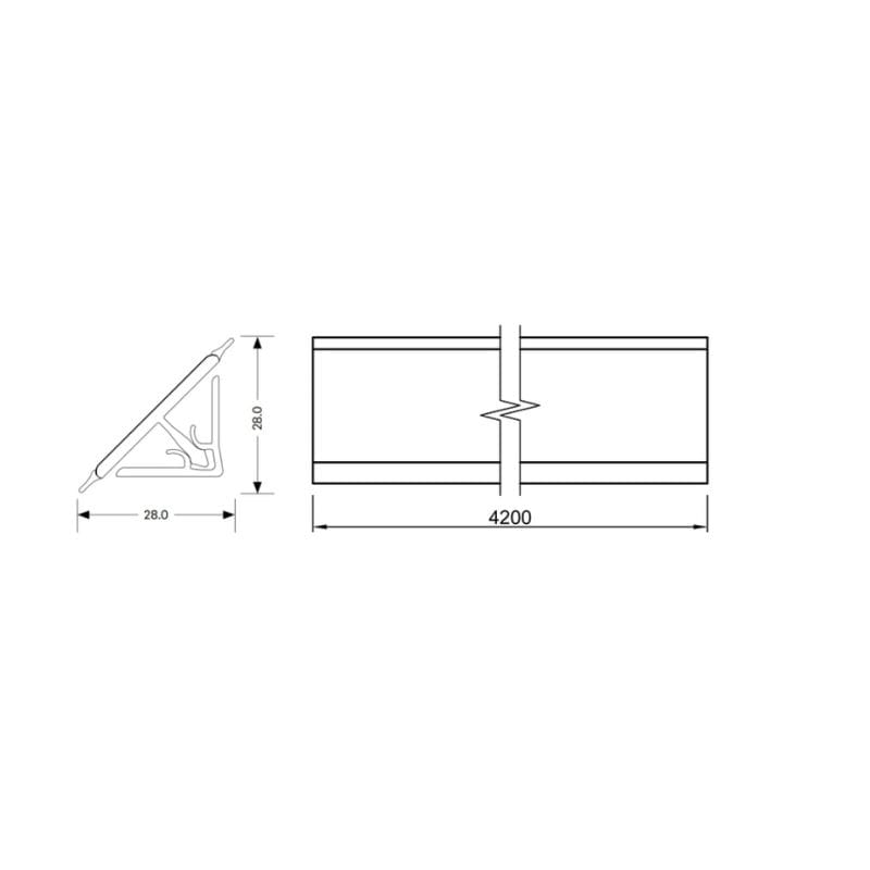 Бортик 114 5527 Дуб Каменный Rehau 4,2м (акс.94110)