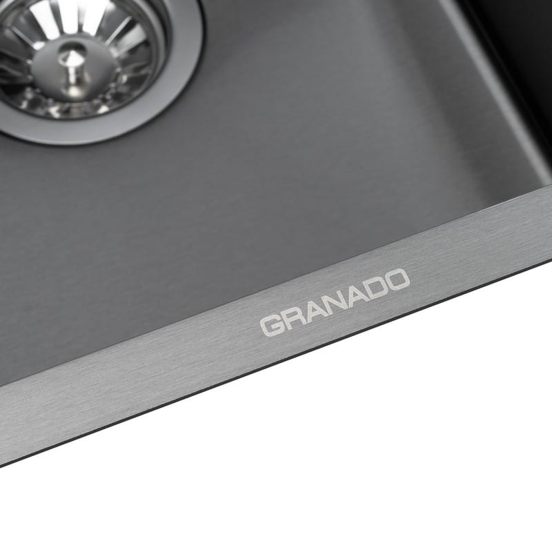 Мойка стальная Under top mini STEEL S201 black (400*430*220mm) GRANADO