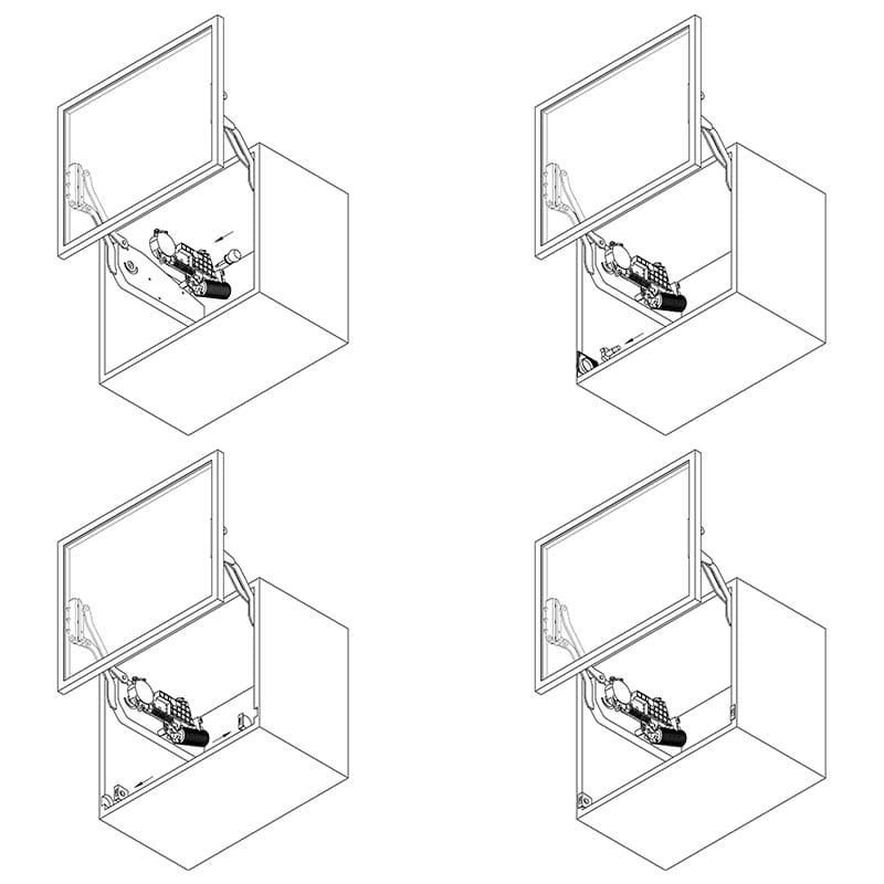 Электропривод для автоматического подъёма фасада для Free Fold/Swing/Up (372.37.099) Hafele Электропривод для автоматического подъёма фасада для Free Fold/Swing/Up (372.37.099) Hafele