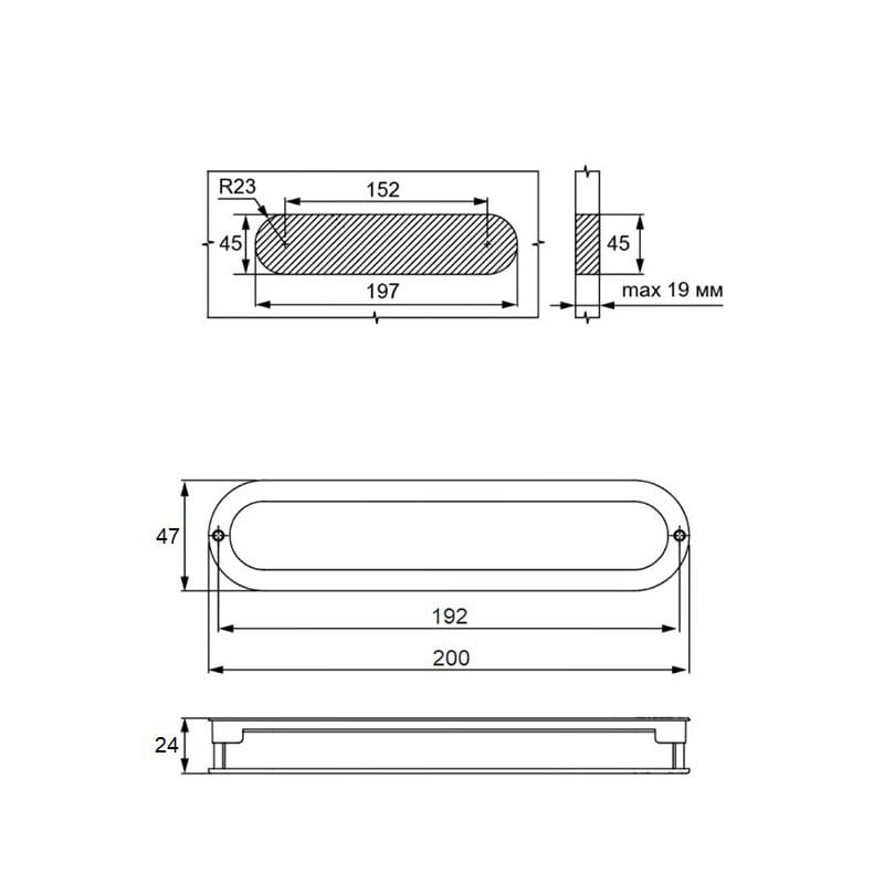 Ручка Cosma M 12951.192 сталь Ручка Cosma M 12951.192 сталь