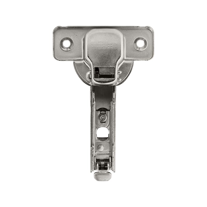 Петля Clip-On, 90°, ровнолежащая, с доводчиком, никель, Muller Петля Clip-On, 90°, ровнолежащая, с доводчиком, никель, Muller