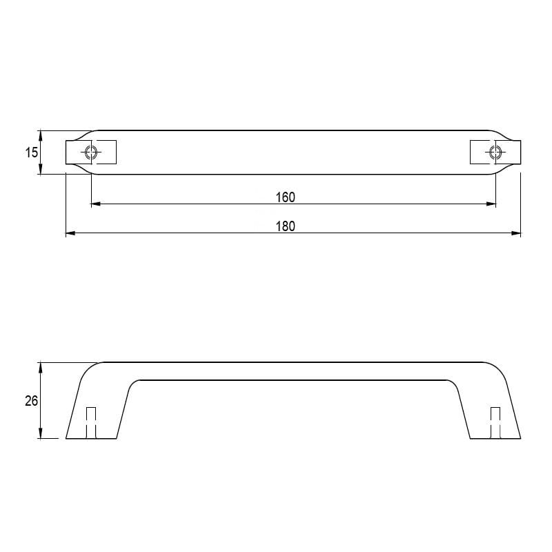 Ручка Cosma M 12968.160 хром Ручка Cosma M 12968.160 хром