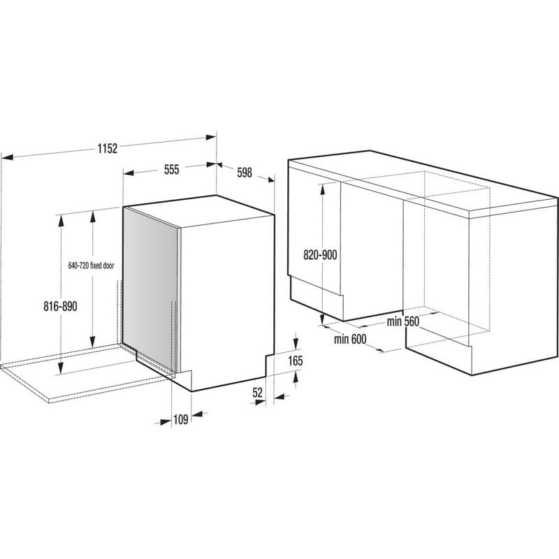Посудомийна машина вбудована GV673C65 Gorenje Посудомийна машина вбудована GV673C65 Gorenje