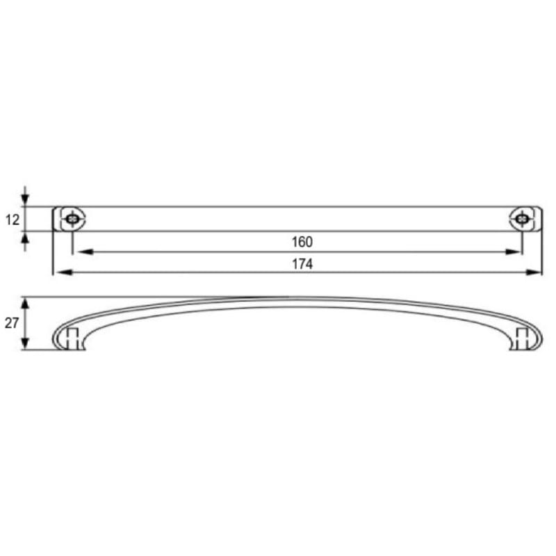 Ручка Cosma M 12967.160 никель матовый
