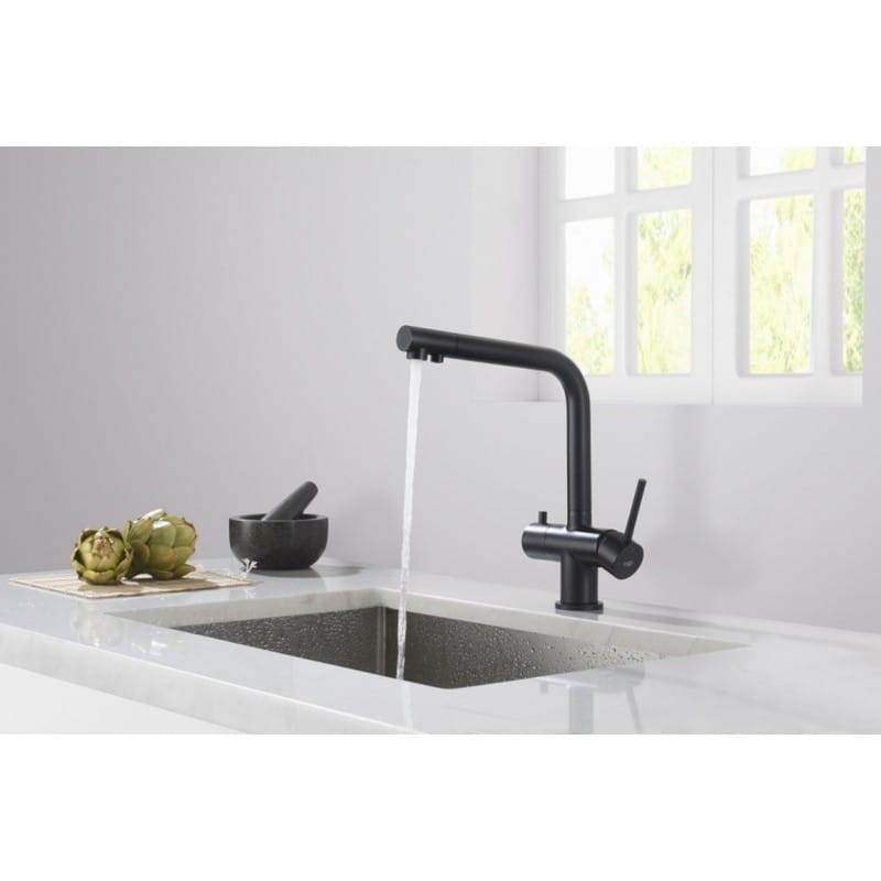 Змішувач CRYSTAL чорний матовий Blue Water (5901730616576) Змішувач CRYSTAL чорний матовий Blue Water (5901730616576)