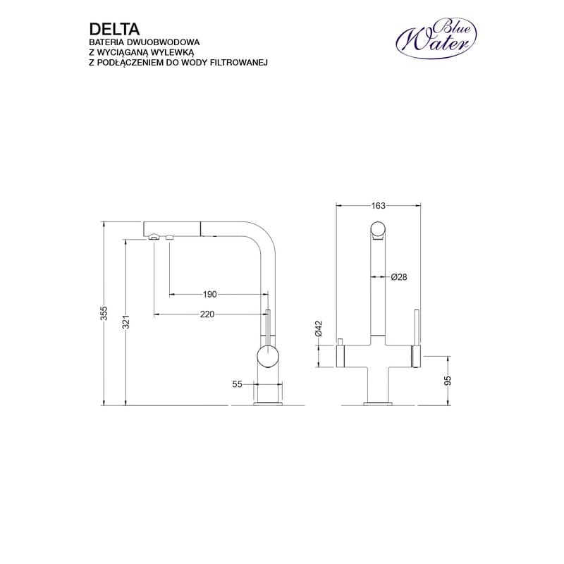 Змішувач DELTA антична латунь Blue Water (5901730617290) Змішувач DELTA антична латунь Blue Water (5901730617290)
