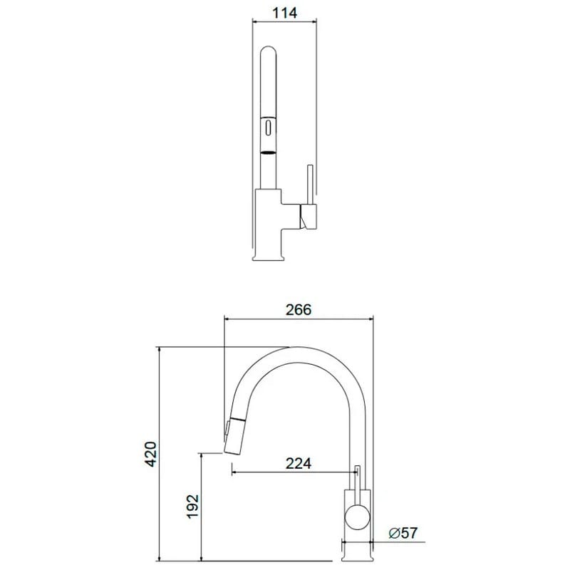 Змішувач PLAZA PLUS WINDOW чорний матовий Blue Water (5901730617634) Змішувач PLAZA PLUS WINDOW чорний матовий Blue Water (5901730617634)