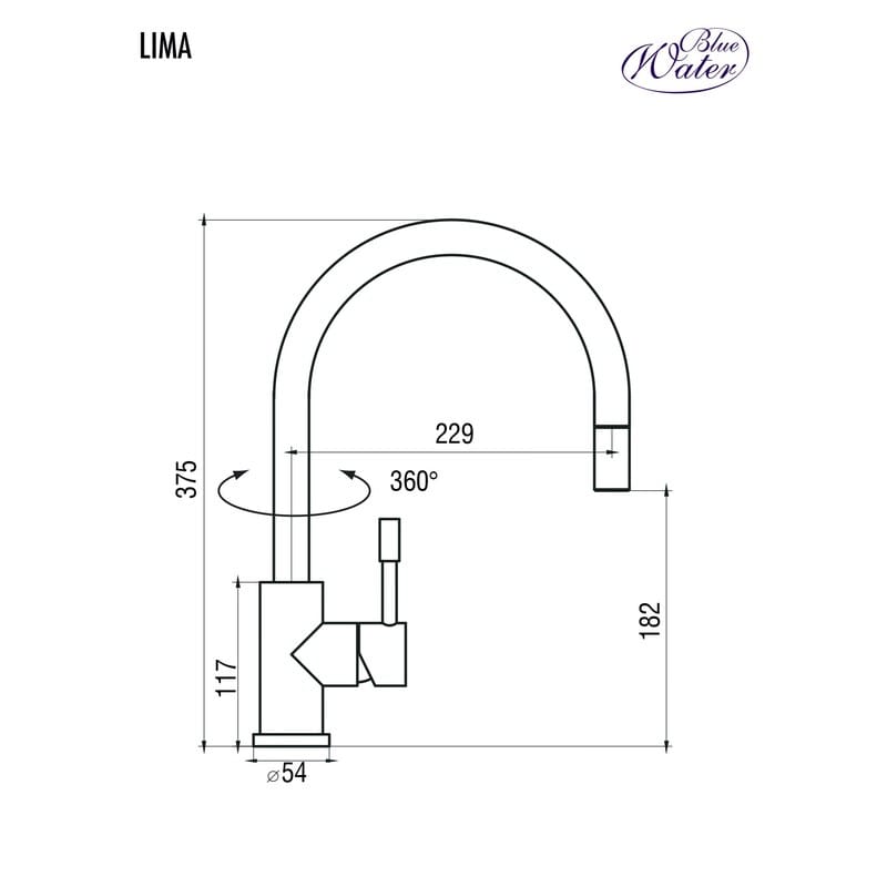 Змішувач LIMA Inox/шампанське золото Blue Water (5901730616811) Змішувач LIMA Inox/шампанське золото Blue Water (5901730616811)