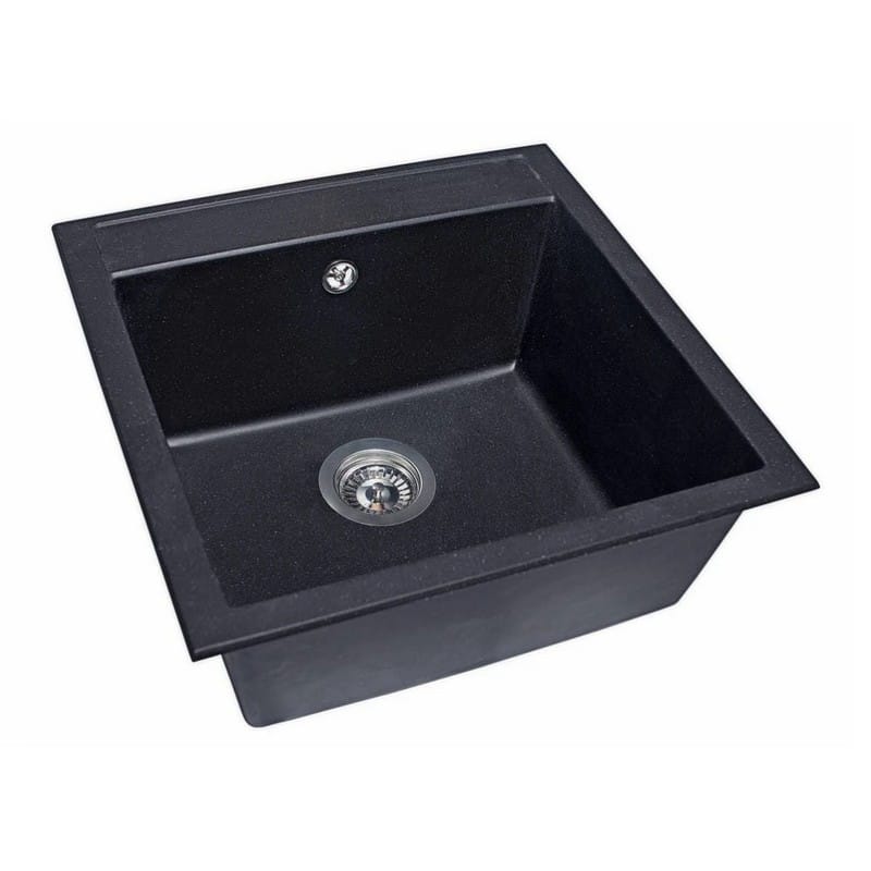 Кухонна мийка BODRUM 510 black shine mirastone Miraggio Кухонна мийка BODRUM 510 black shine mirastone Miraggio