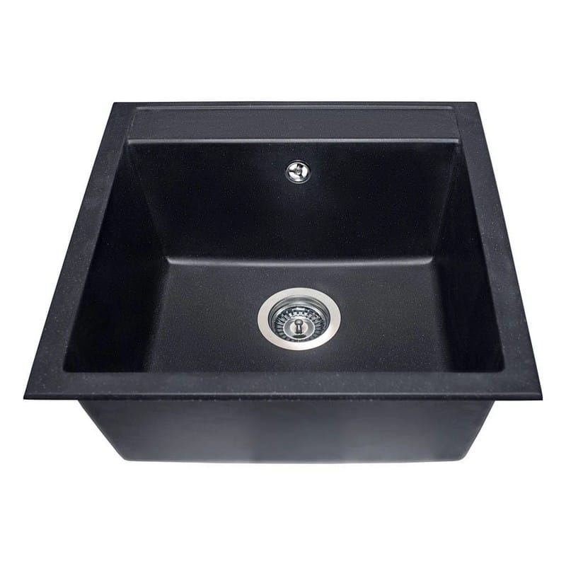 Кухонна мийка BODRUM 510 black shine mirastone Miraggio Кухонна мийка BODRUM 510 black shine mirastone Miraggio