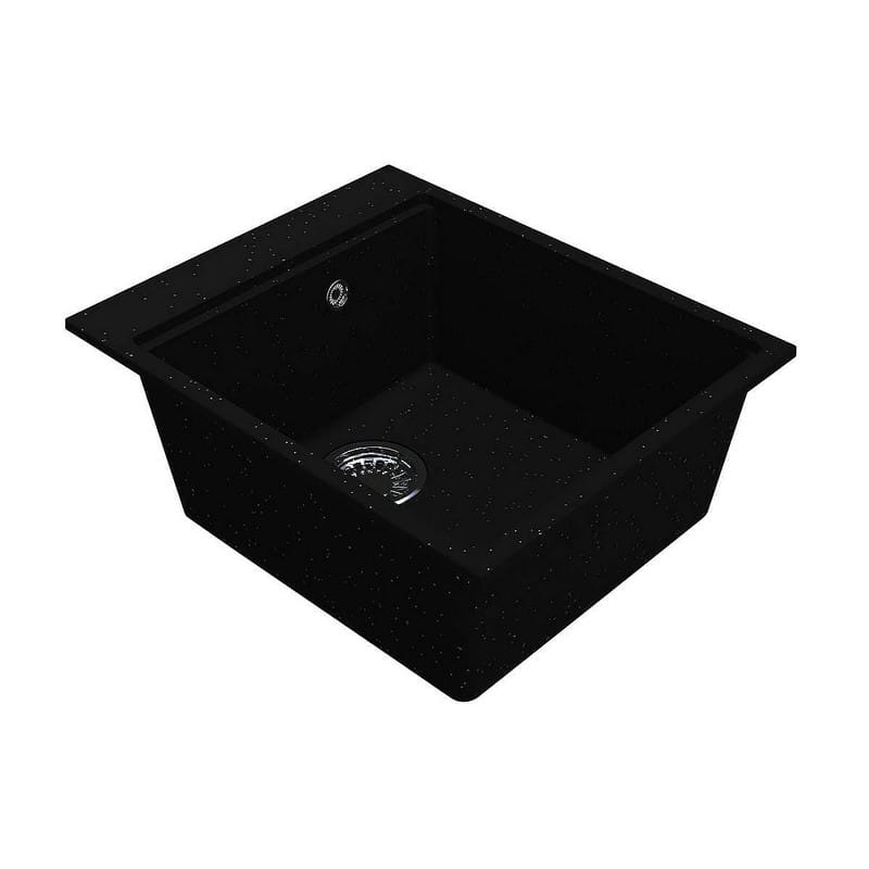 Кухонна мийка LAGOON 420 black shine mirastone Miraggio Кухонна мийка LAGOON 420 black shine mirastone Miraggio