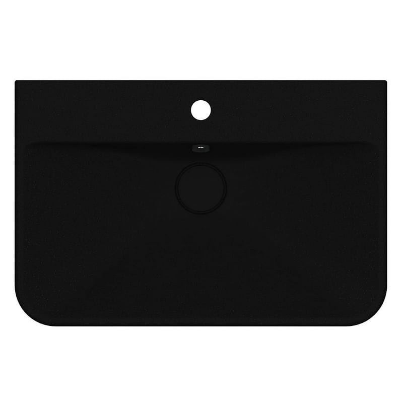 Умивальник CHAMONIX MIRASTONE black shine mirastone Miraggio