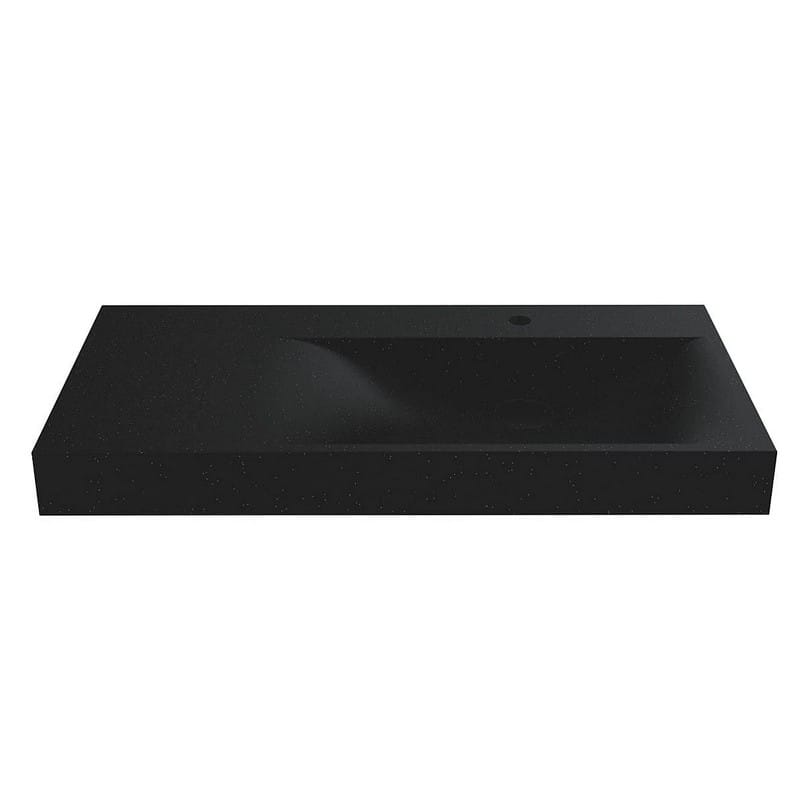 Умивальник VIOLA 1000 R MIRASTONE black shine mirastone Miraggio