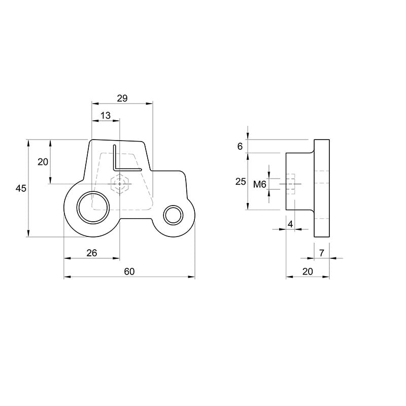 Ручка Ferro Fiori M 0095.01 білий дуб, Трактор Ручка Ferro Fiori M 0095.01 білий дуб, Трактор