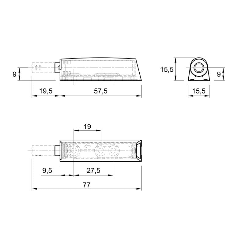 Механизм P2O PIN Strong, белый, накладной, короткий ход (9375927) Hettich 2.0 Механизм P2O PIN Strong, белый, накладной, короткий ход (9375927) Hettich 2.0