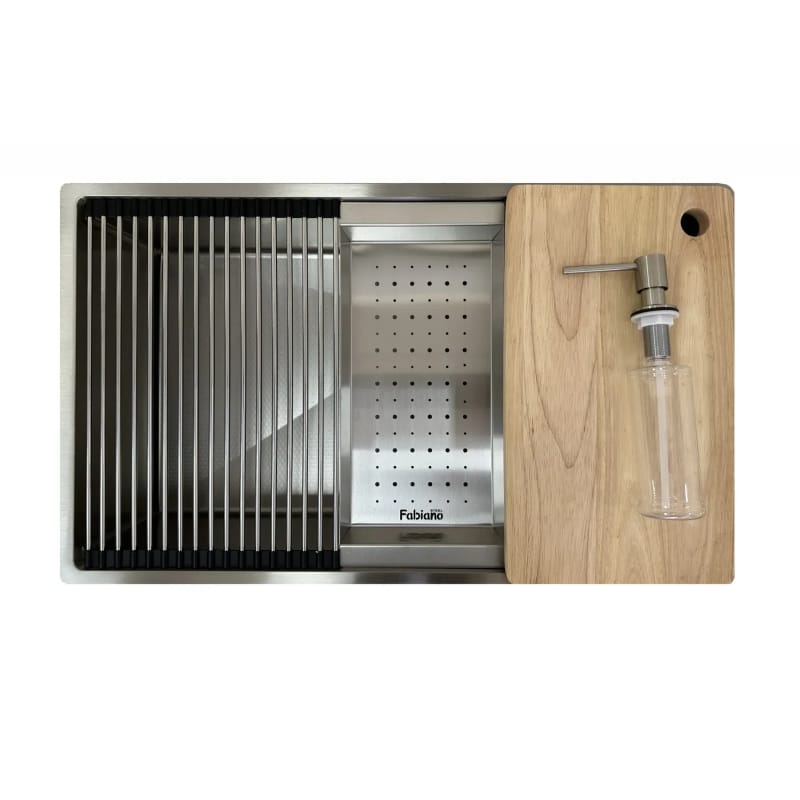Нержавіюча мийка Quadro Center 74 Celldecor Fabiano