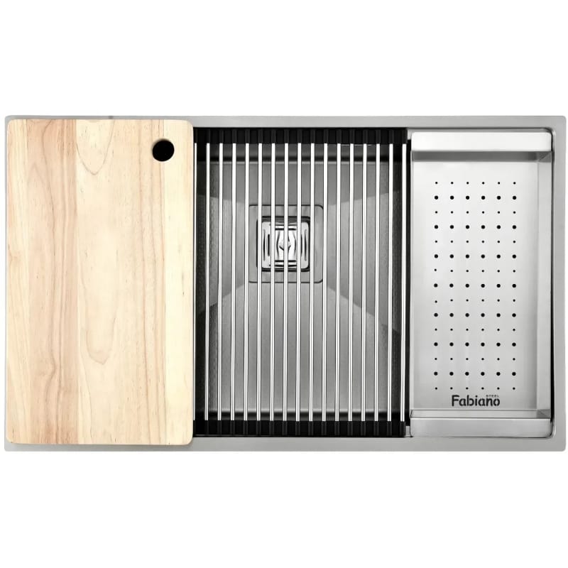 Нержавіюча мийка Quadro Center 74 Celldecor Fabiano