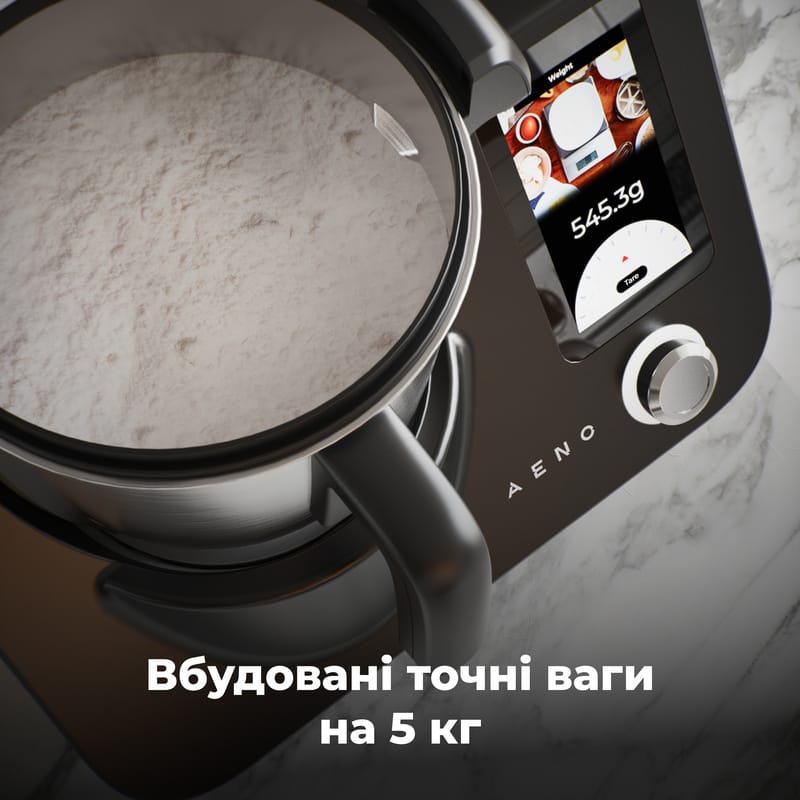 Кухонний робот-комбайн CR1S Чорний (ACR0001S) AENO