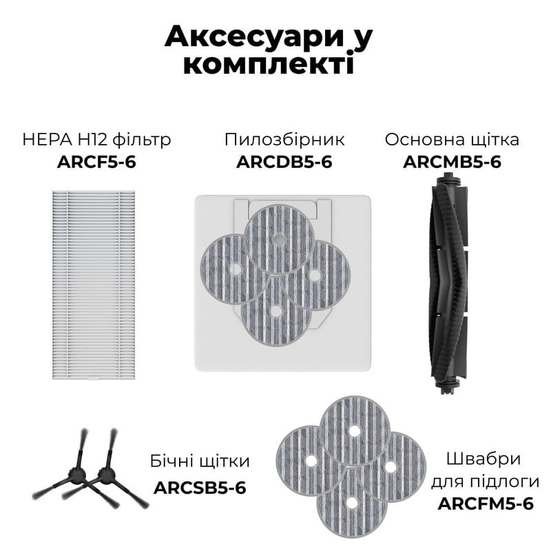 Робот-пилосос RC6S (ARC0006S) white AENO