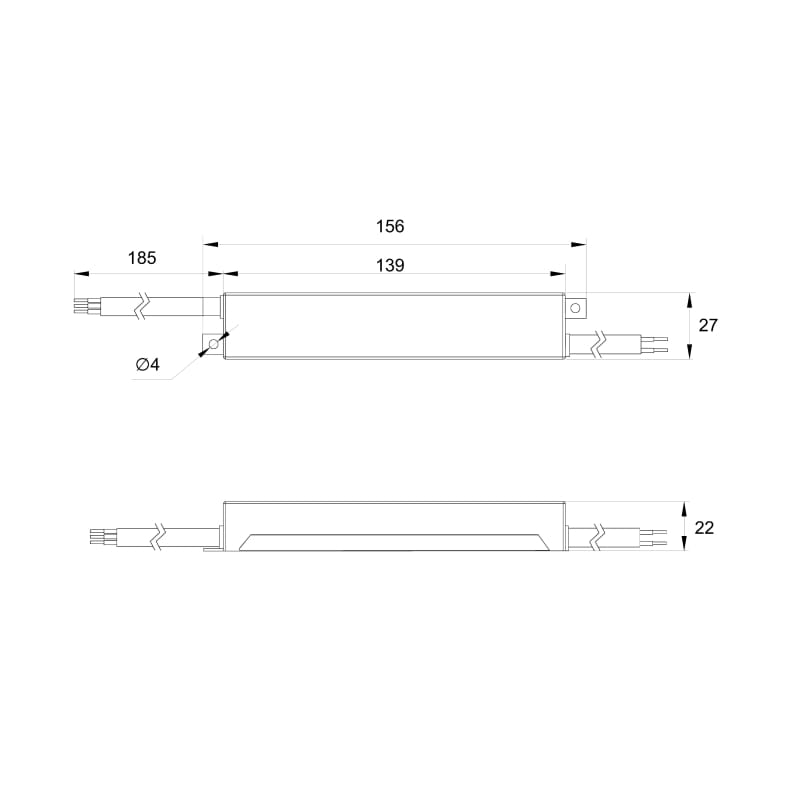 Блок живлення для LED, 60W, 12V, IP67, метал. корпус, Lumine Profi line 