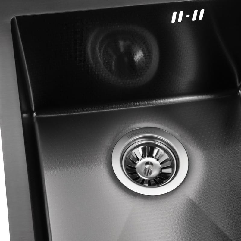 Мийка сталева Pravia S201 black honeycomb (410*500*220mm) Granado