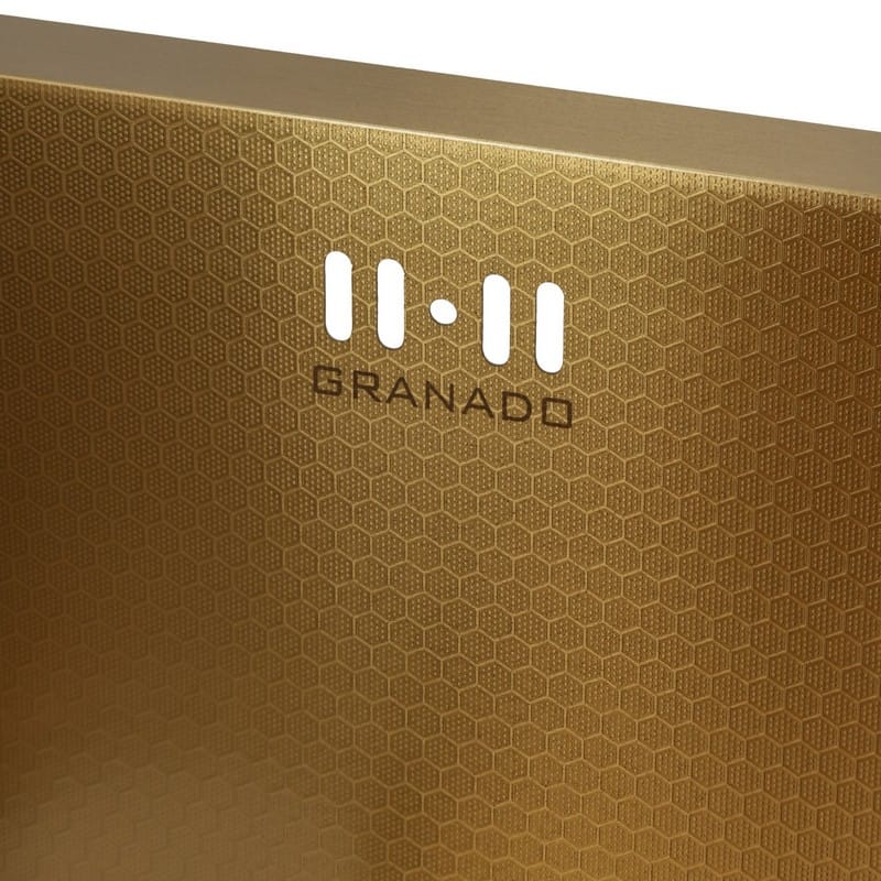 Мийка сталева Under top max STEEL S201 gold honeycomb (530*430*220mm) Granado