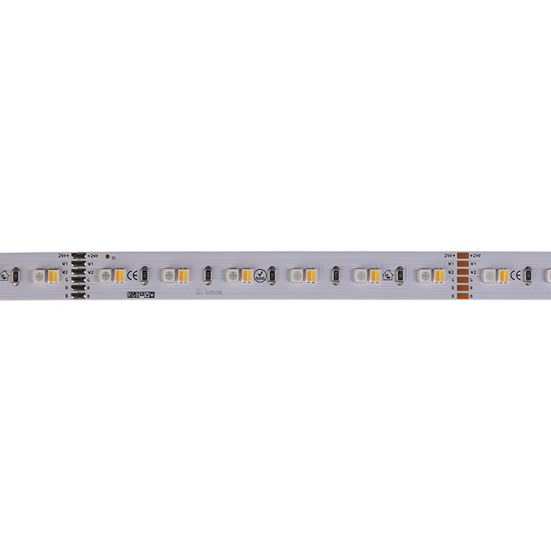 LED-лента 2835 SMD, 120 светодиодов/м, 24 Вт, 24 В, IP20, RGB+CCT (3000-6500 К) LED-лента 2835 SMD, 120 светодиодов/м, 24 Вт, 24 В, IP20, RGB+CCT (3000-6500 К)