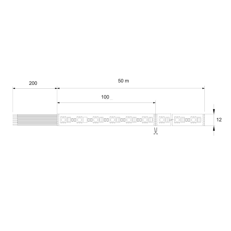LED-лента 2835 SMD, 120 светодиодов/м, 24 Вт, 24 В, IP20, RGB+CCT (3000-6500 К) LED-лента 2835 SMD, 120 светодиодов/м, 24 Вт, 24 В, IP20, RGB+CCT (3000-6500 К)
