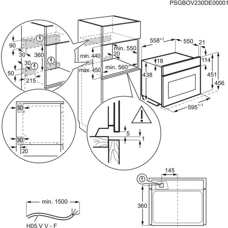 Духова шафа компактна LVL8E09Z Electrolux