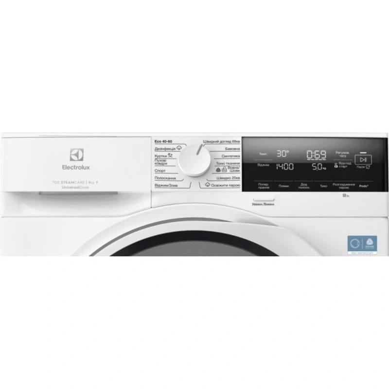 Пральна машина EW7F3494FQU 9кг, білий Electrolux