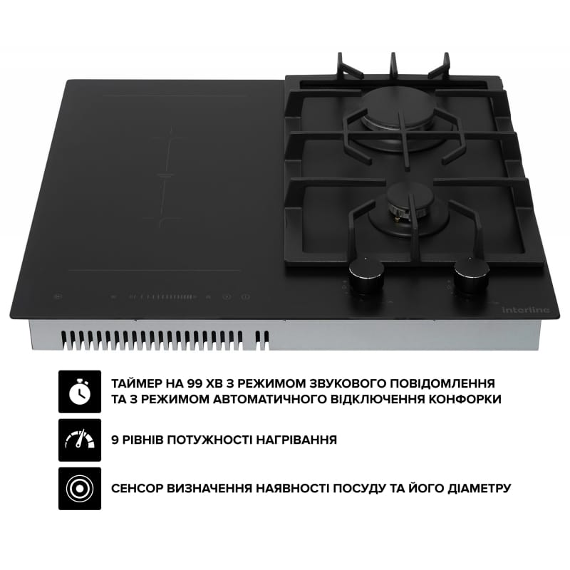Комбінована варильна поверхня HCV 560 KGF BA Nano Matte Interline Комбінована варильна поверхня HCV 560 KGF BA Nano Matte Interline